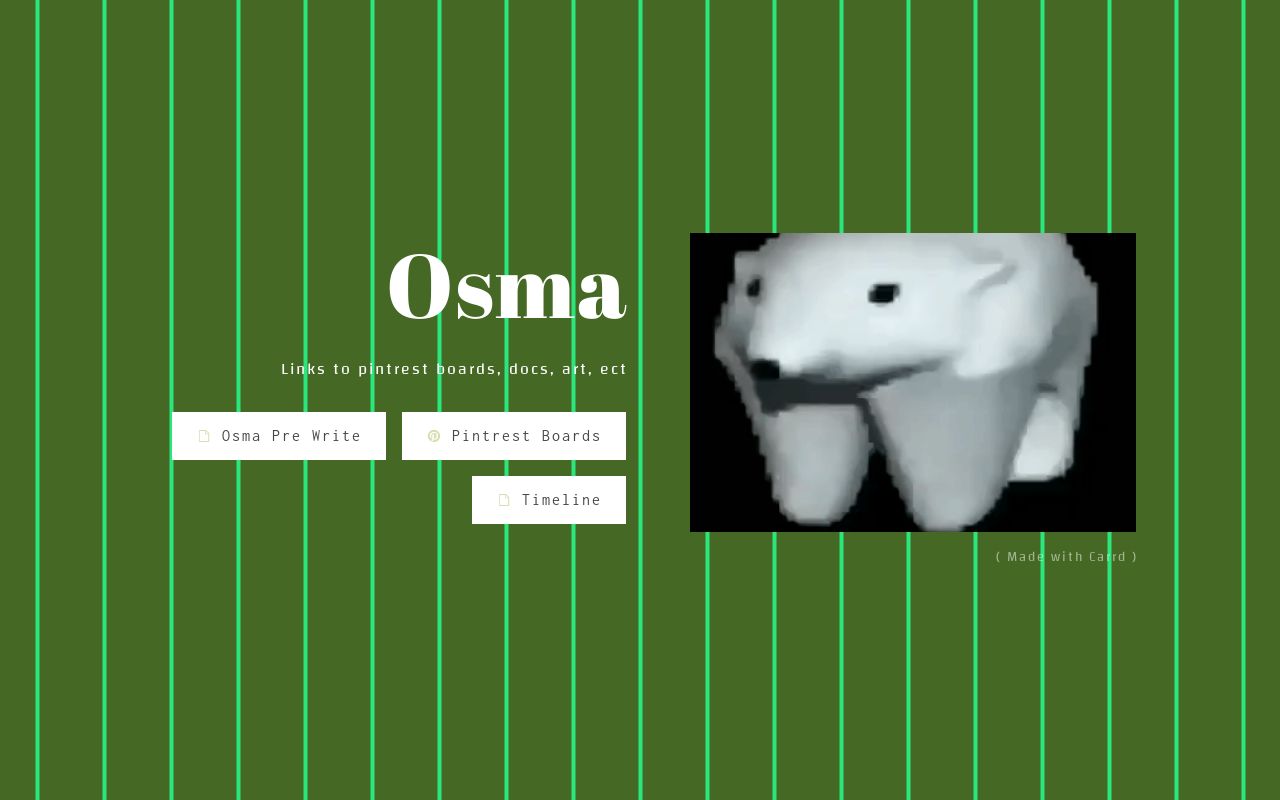 Carrd profile picture for @osma